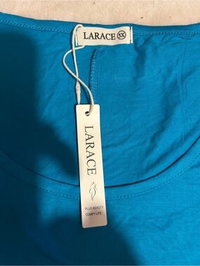 LARACE Plus Size Women's Tank Top in Bright Turquoise (5X)